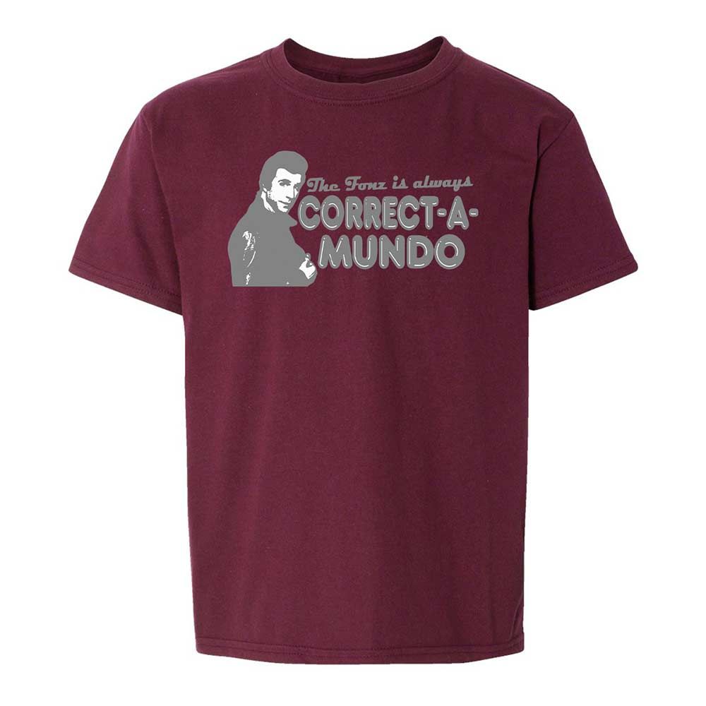 Kids T-Shirt - W8L9WD4A - Maroon - 19