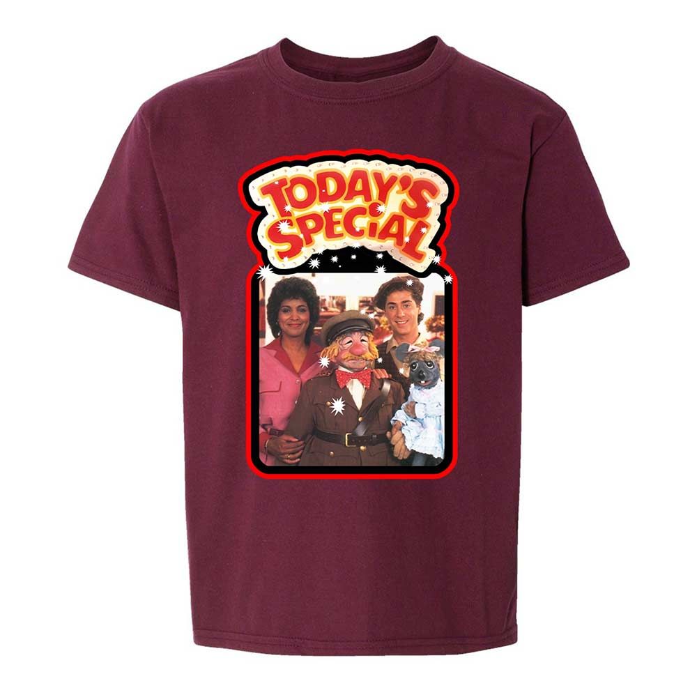 Kids T-Shirt - L6SLMTV1 - Maroon - 19
