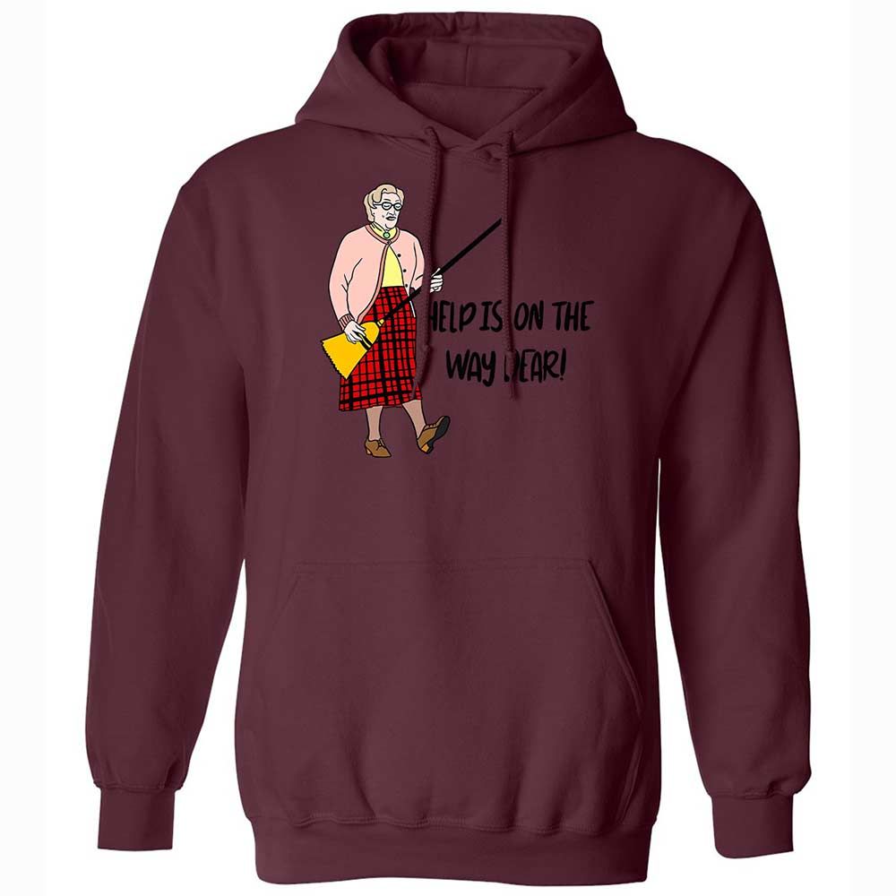 Help is on the way dear - Maroon - 19