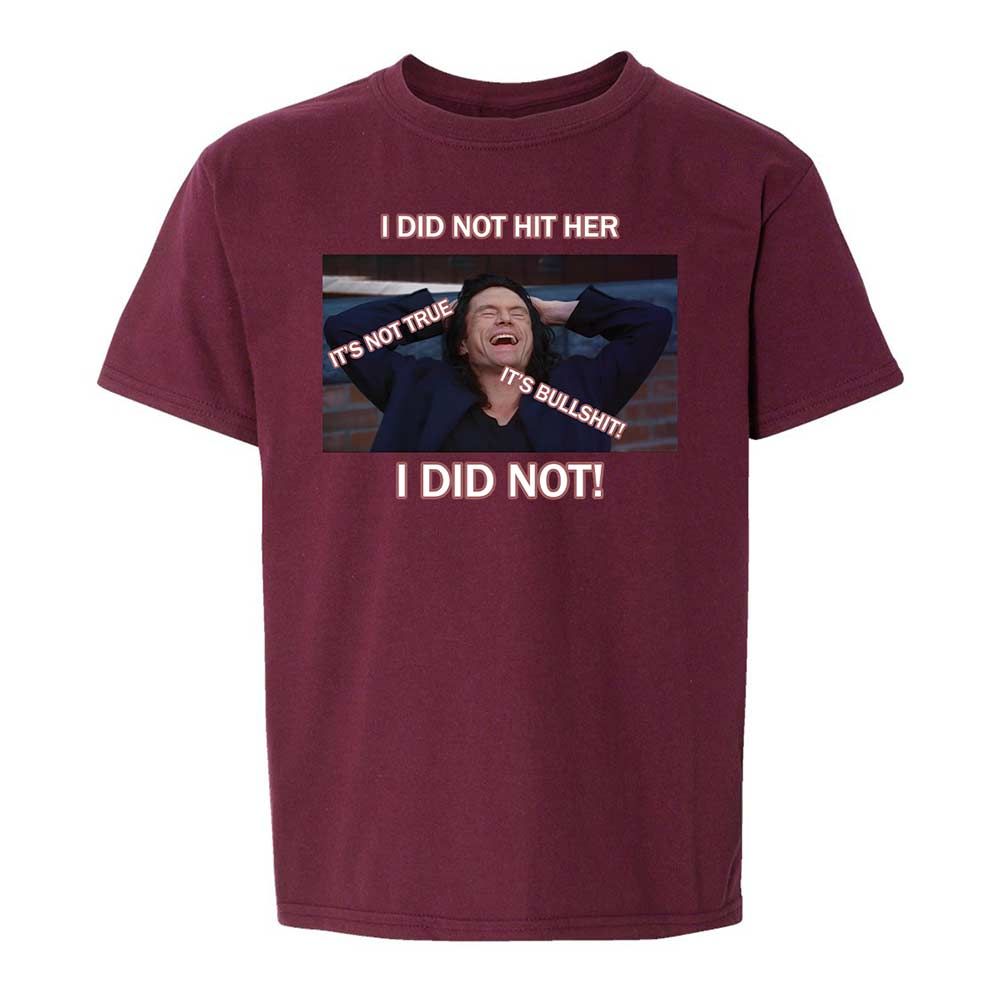 Kids T-Shirt - EVFBV3VC - Maroon - 19