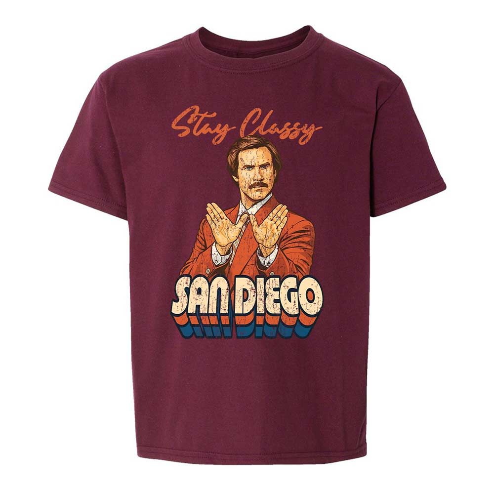 Kids T-Shirt - 9V1WN8YD - Maroon - 19