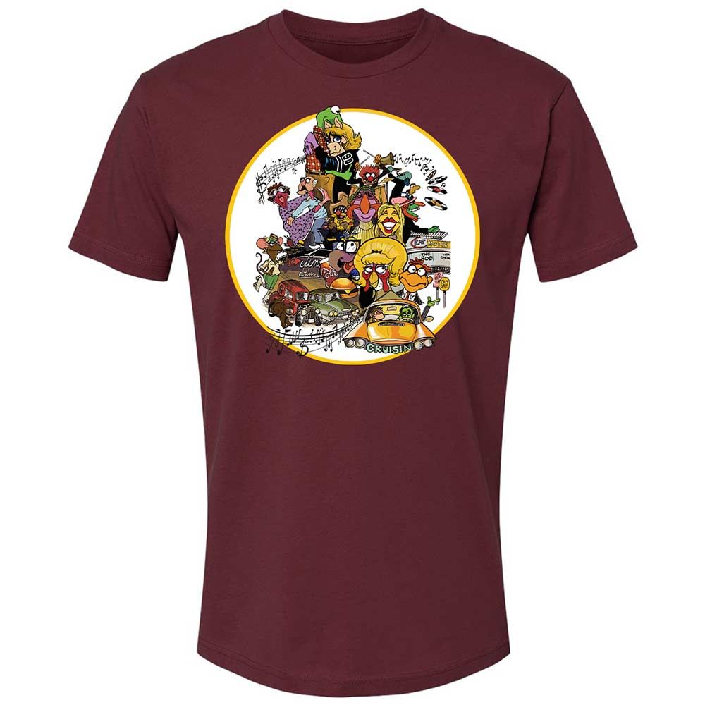 Muppet Graffiti - Maroon - 19