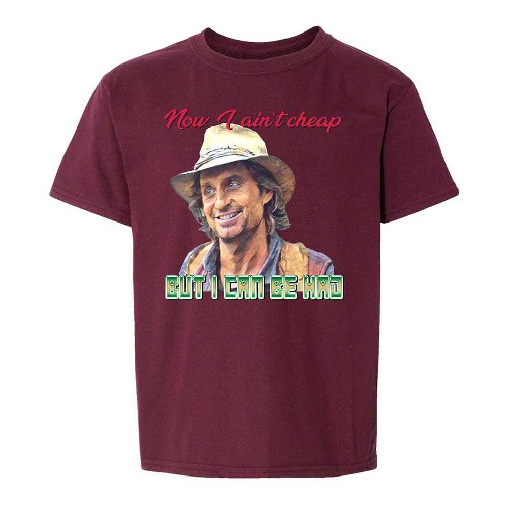 Kids T-Shirt - W4YN6WCD - Maroon - 19