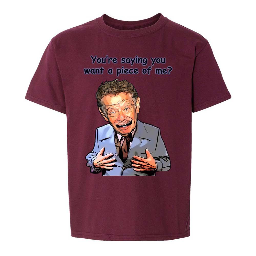 Kids T-Shirt - YB1XK6GJ - Maroon - 19