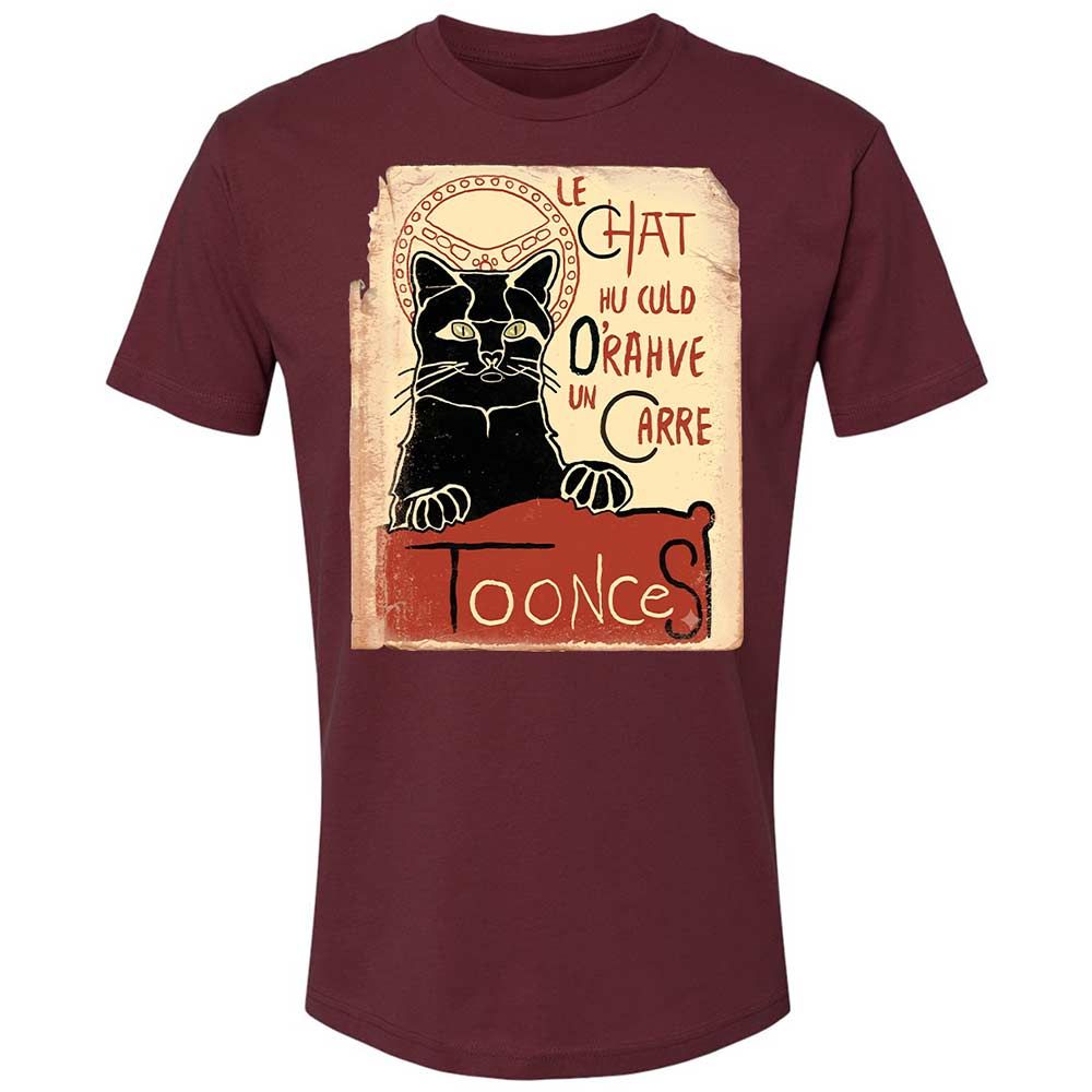 Toonces - Le Chat Noir - Maroon - 19