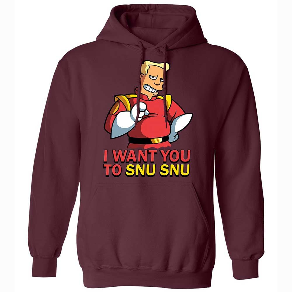 Classic Unisex Hoodie - BUMWNBCK - Maroon - 19