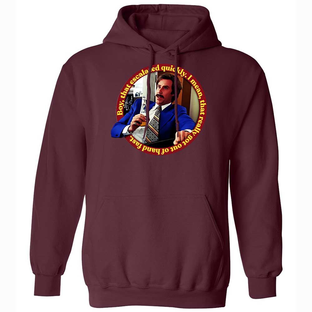 Classic Unisex Hoodie - LG9LUTZF - Maroon - 19