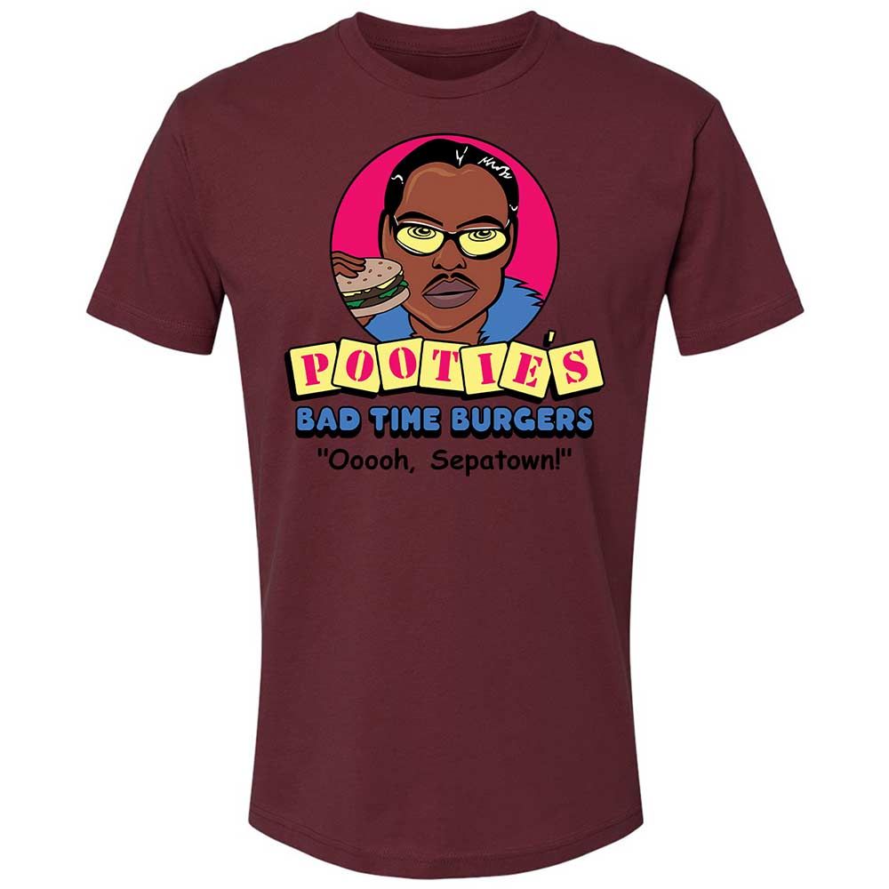 Pootie's Bad Time Burgers - Maroon - 19
