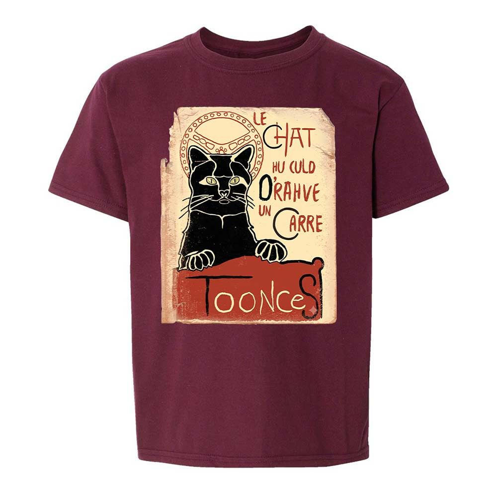 Toonces - Le Chat Noir - Maroon - 19
