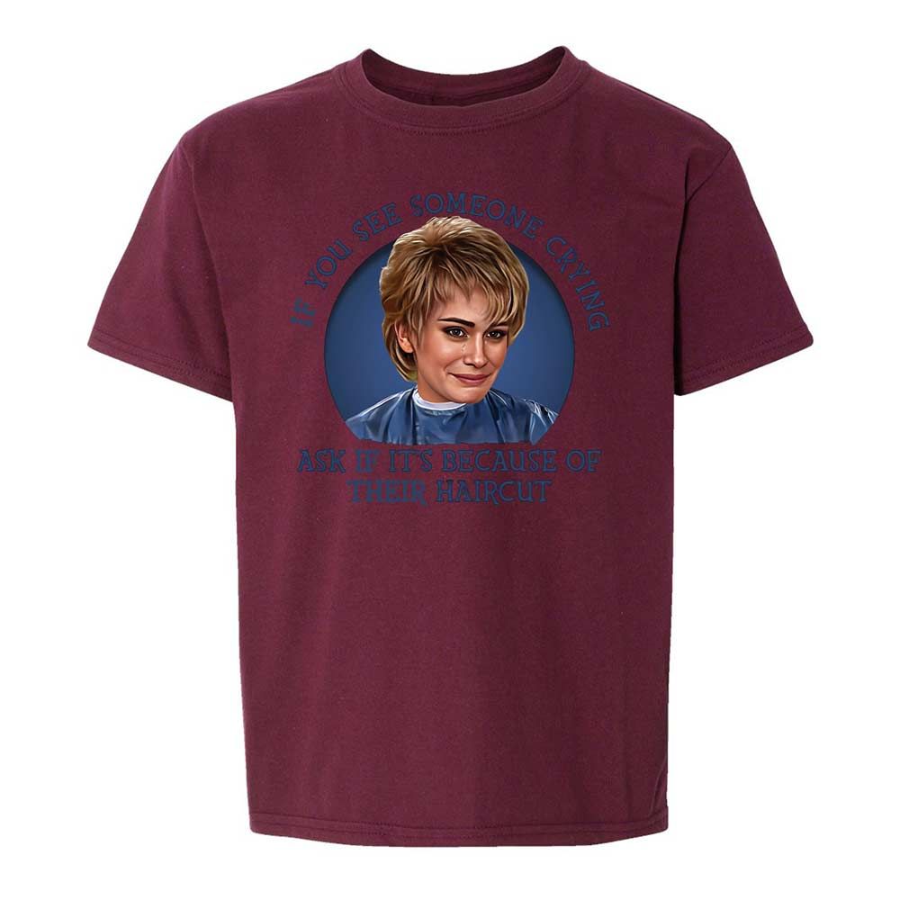 Kids T-Shirt - K5ZWENR3 - Maroon - 19