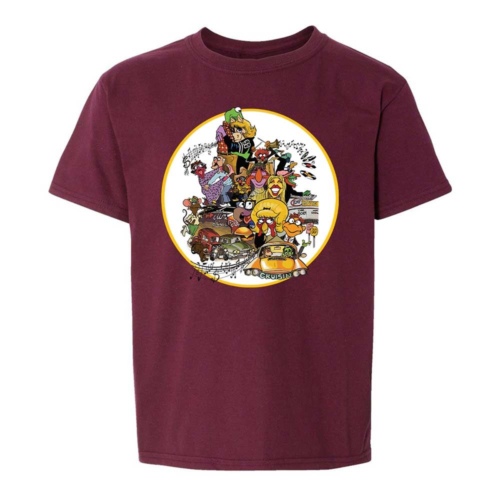 Muppet Graffiti - Maroon - 19
