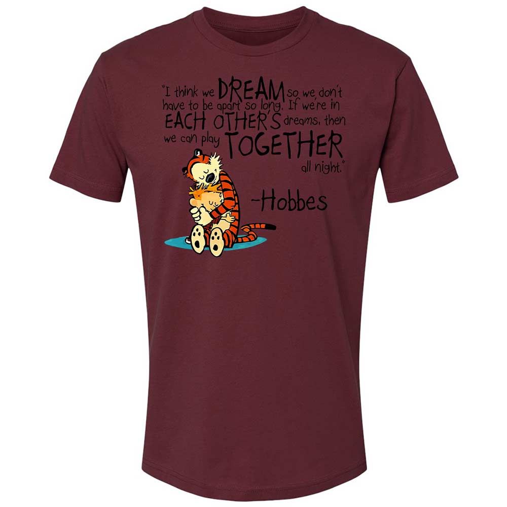 Calvin Hobbes Dreams - Maroon - 19