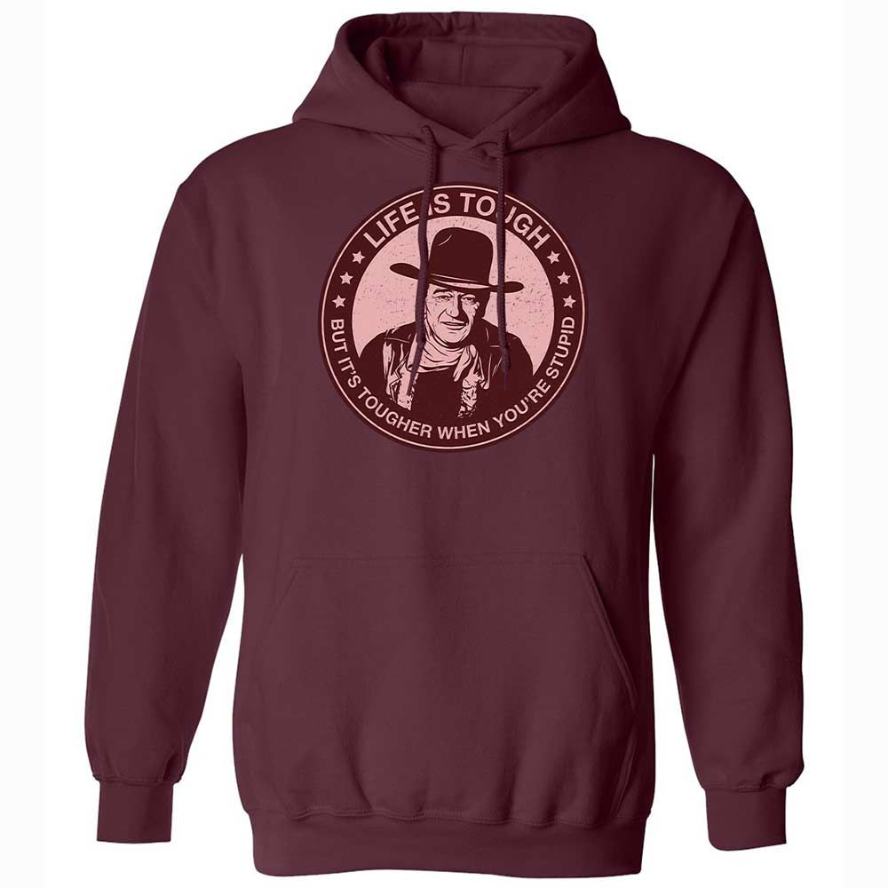 Classic Unisex Hoodie - RLE6U2HD - Maroon - 19