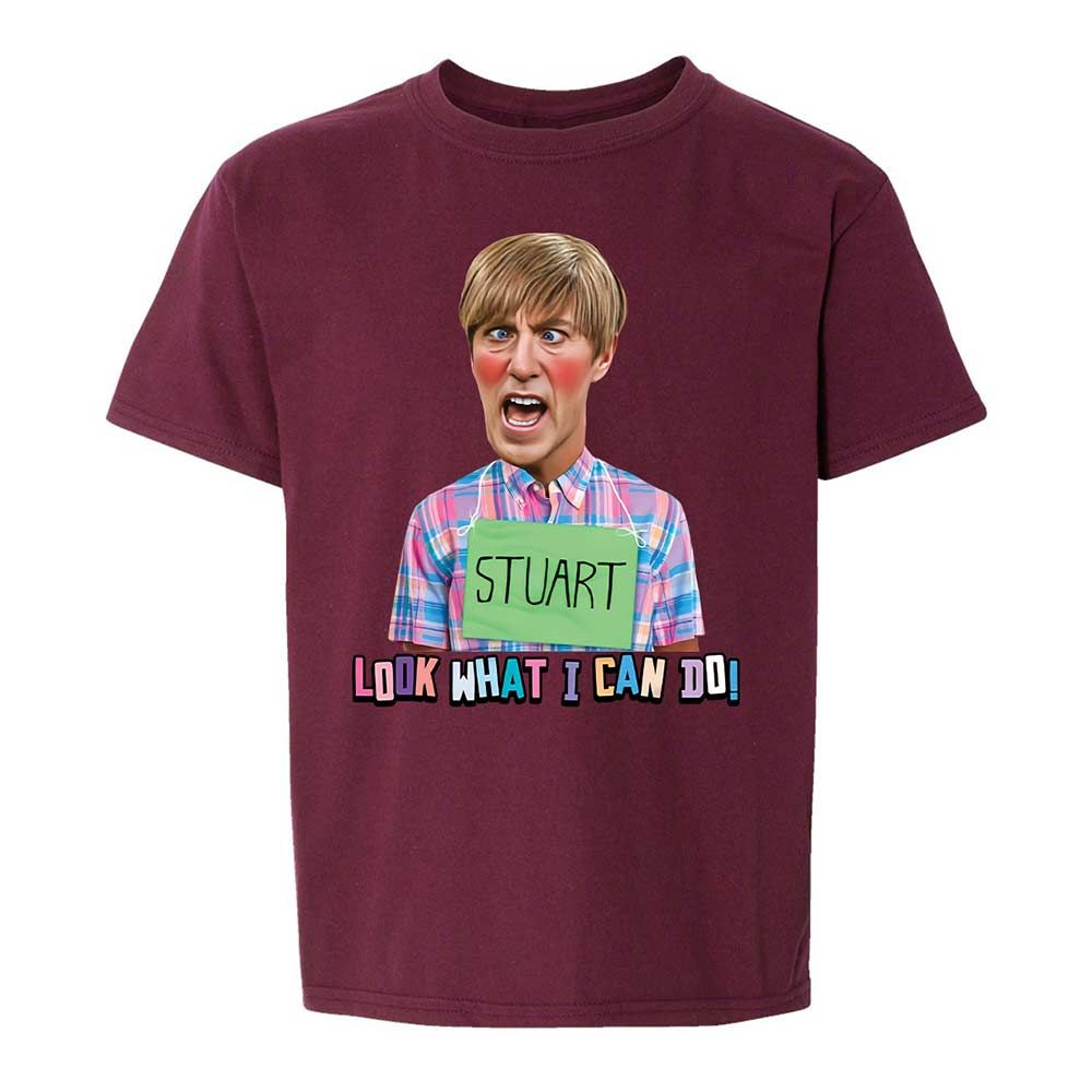 Kids T-Shirt - E7GXKW8F - Maroon - 19