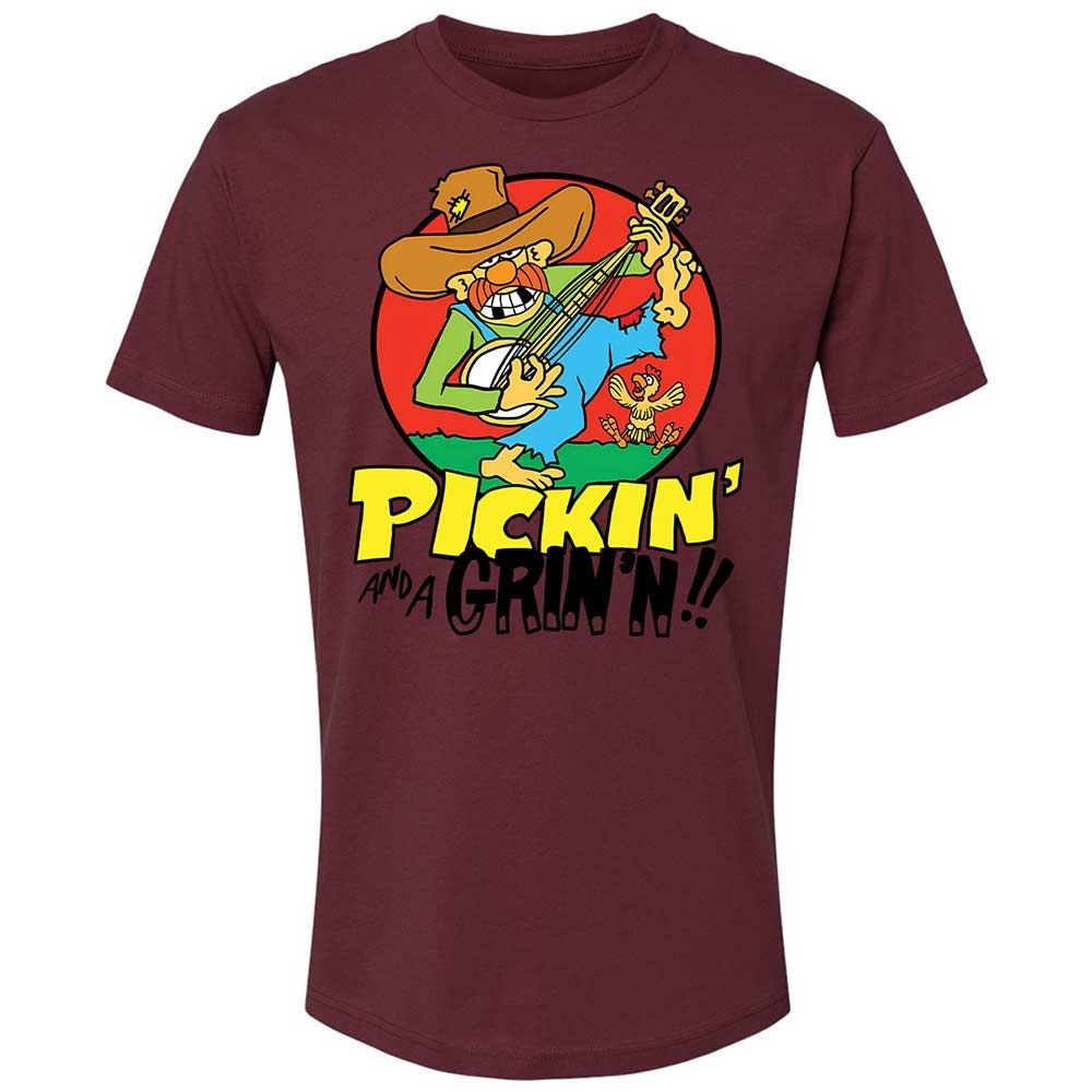 Pickin' and a Grinnin - Maroon - 19