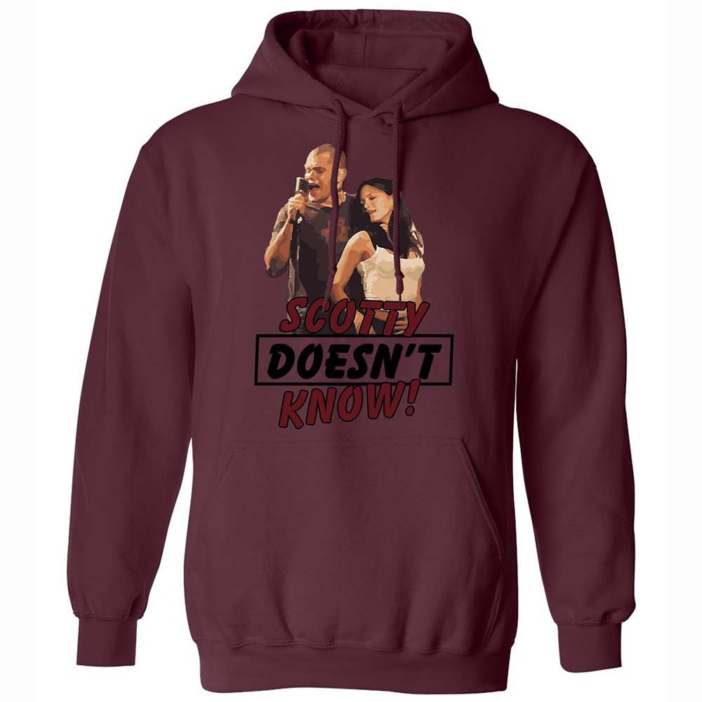 He Doesn't Know - Maroon - 19