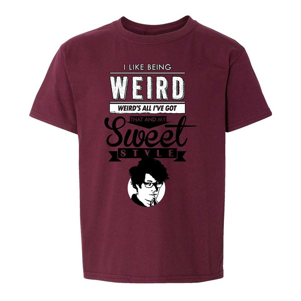 Kids T-Shirt - JSYUSMQS - Maroon - 19