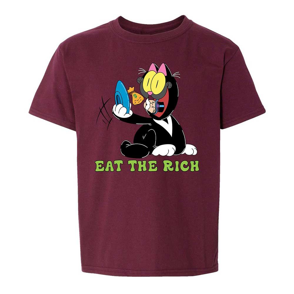 Kids T-Shirt - KD6TX5MY - Maroon - 19