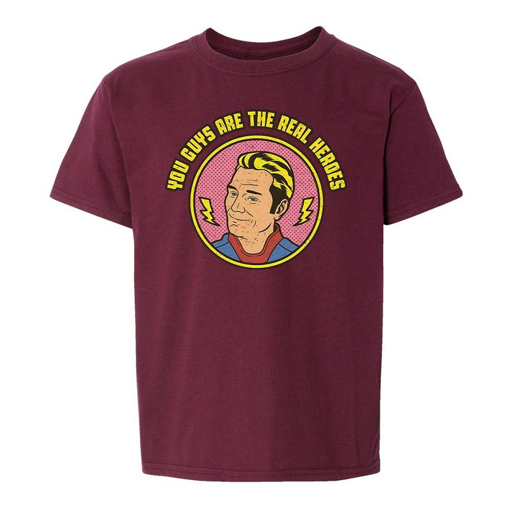 Kids T-Shirt - TR1RC9N9 - Maroon - 19
