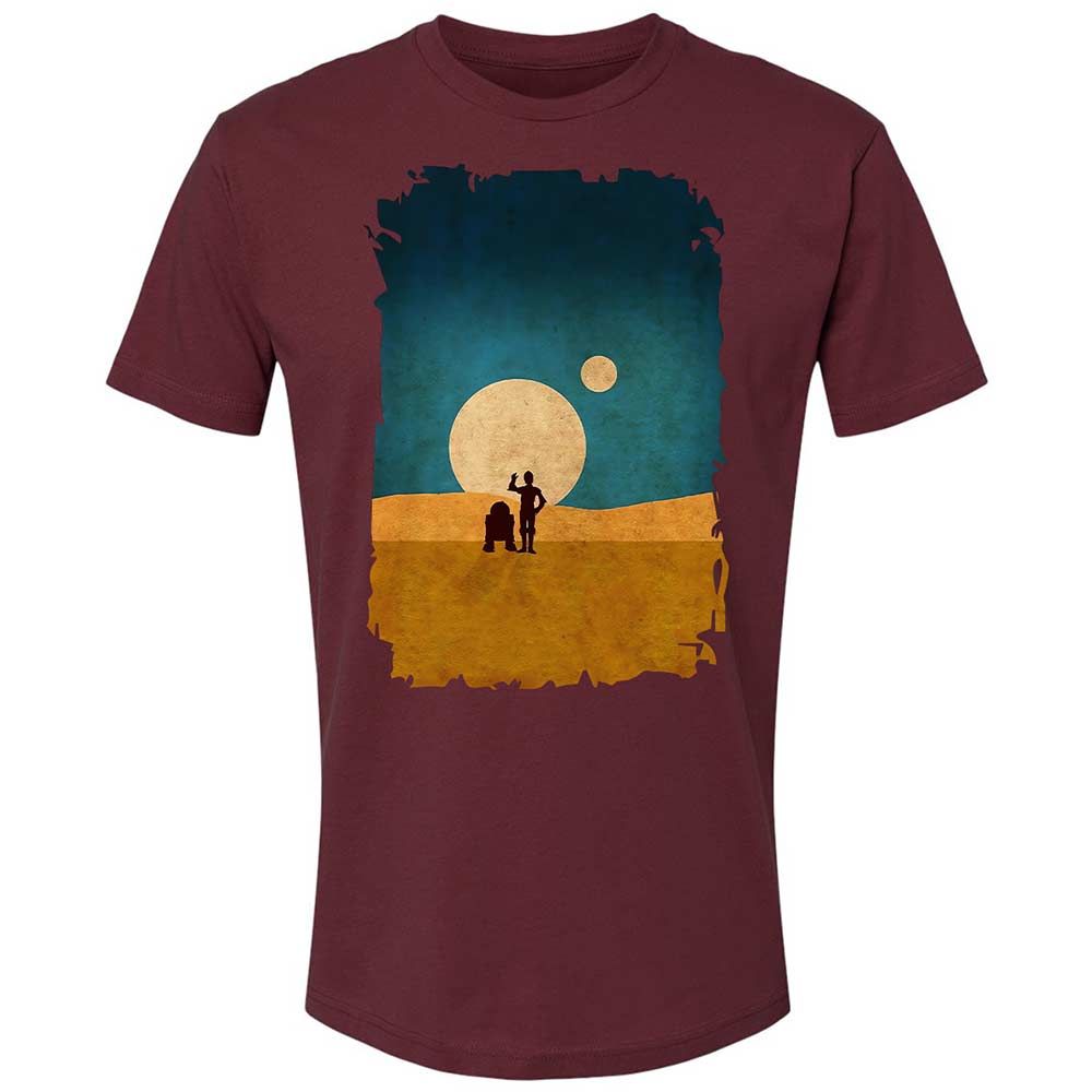 Droids In The Dunes - Maroon - 19