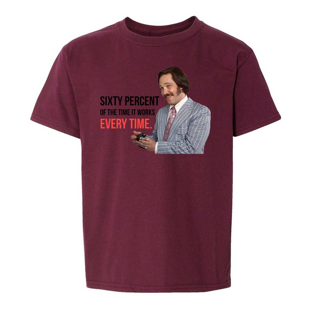 Kids T-Shirt - TBFP96MP - Maroon - 19