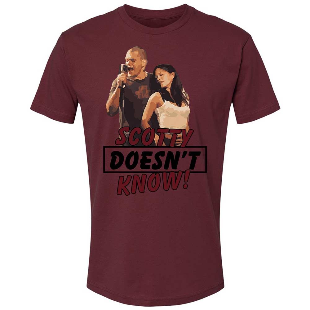 He Doesn't Know - Maroon - 19