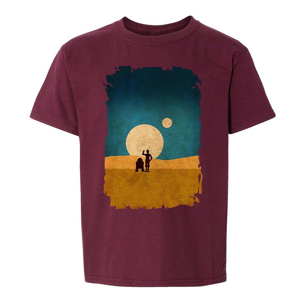 Droids In The Dunes - Maroon - 19