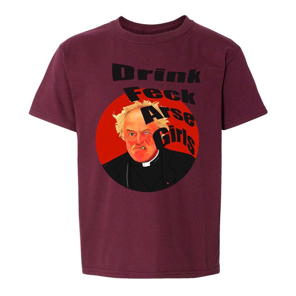 Kids T-Shirt - H3EWUTQ4 - Maroon - 19