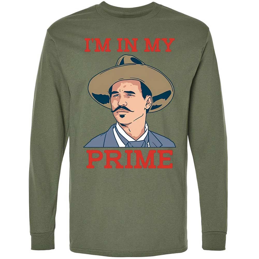 Long Sleeve T-Shirt - HJMHSQ6L - Military Green - 19