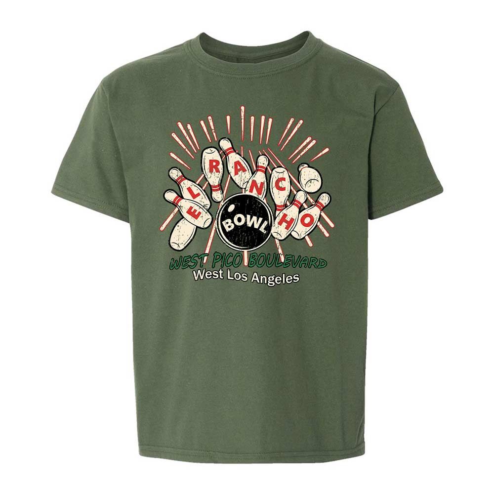 Kids T-Shirt - YH5SJZVW - Military Green - 19
