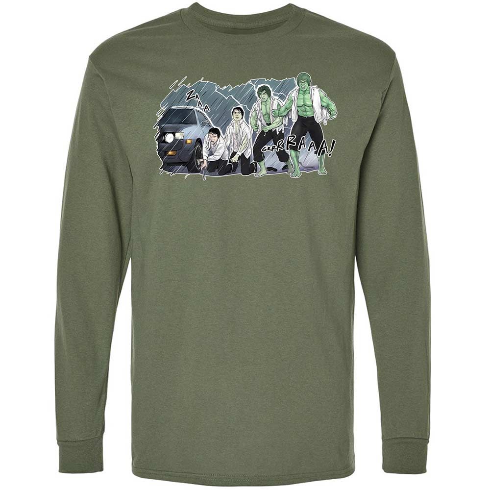 Long Sleeve T-Shirt - ZEGL7C46 - Military Green - 19