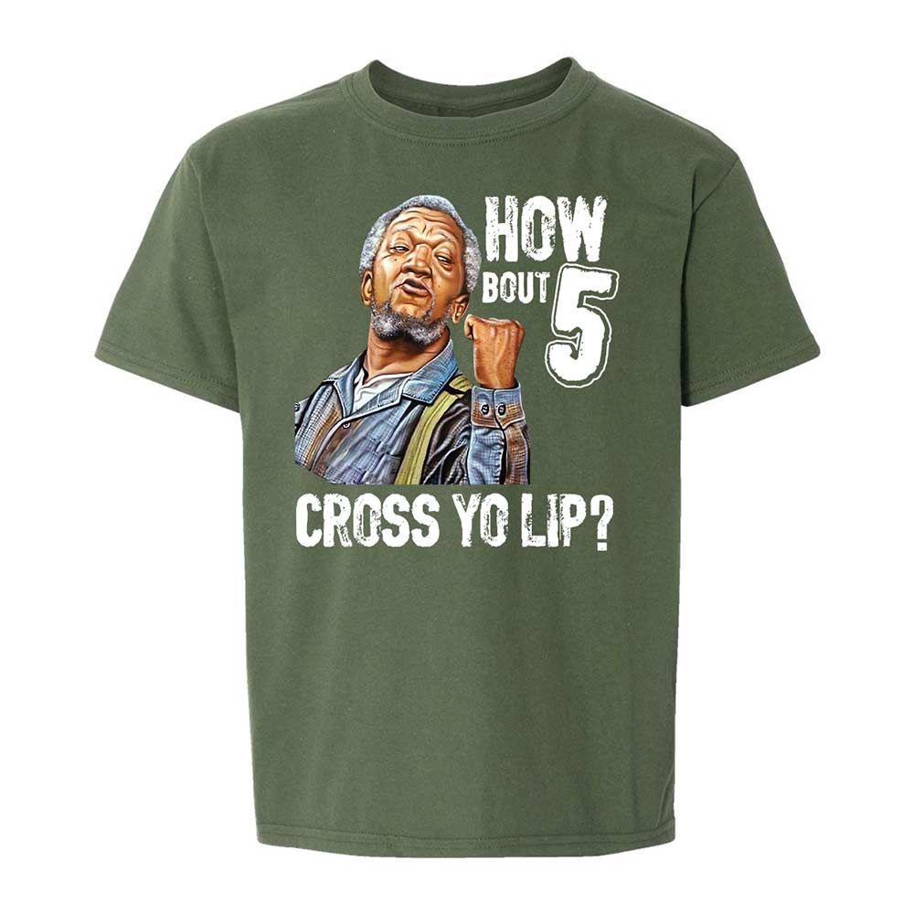 How bout 5 cross yo lip - Military Green - 19