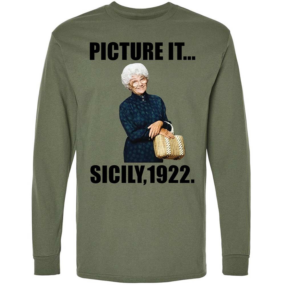 Long Sleeve T-Shirt - AH6J1NFE - Military Green - 19