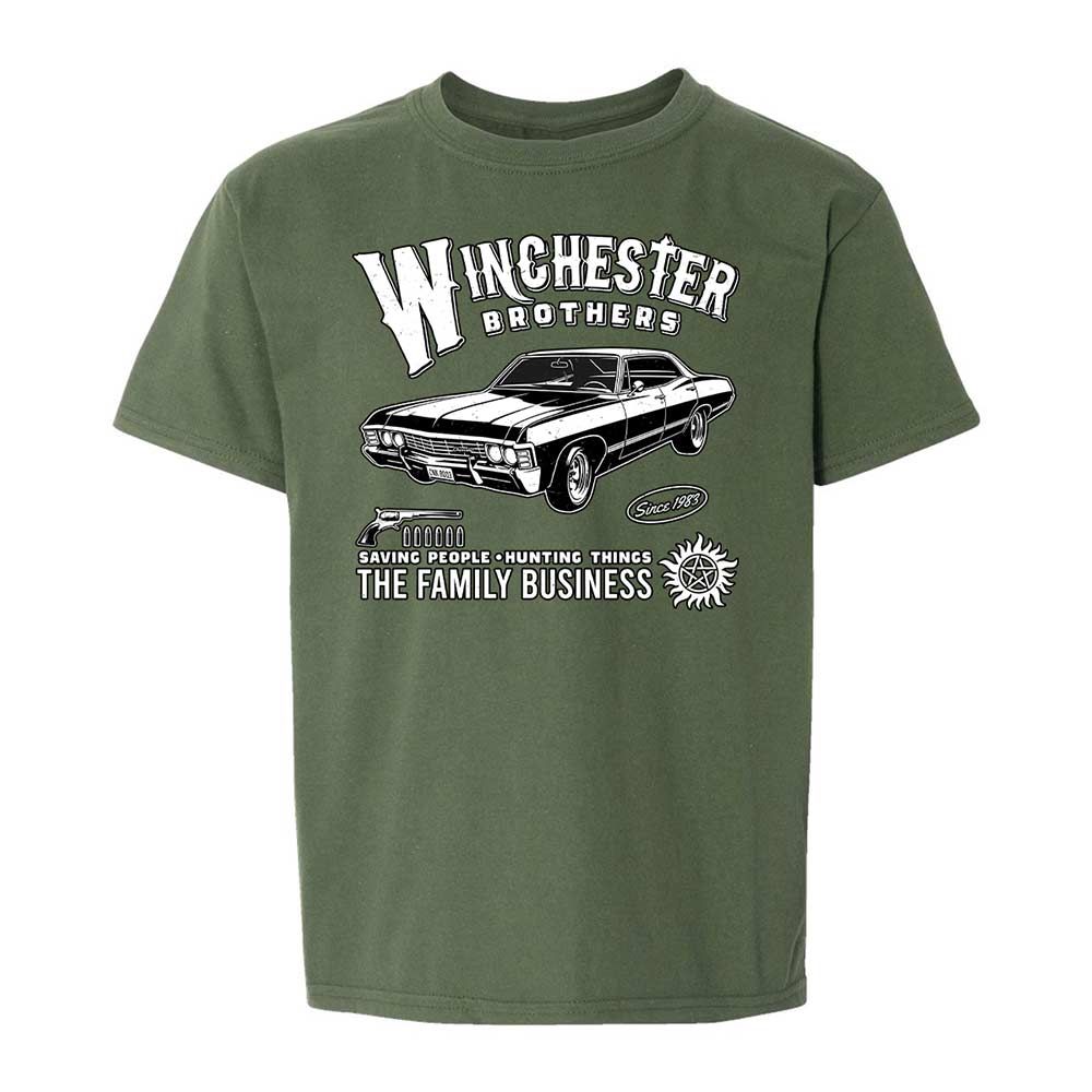 Kids T-Shirt - XNPW6C8H - Military Green - 19
