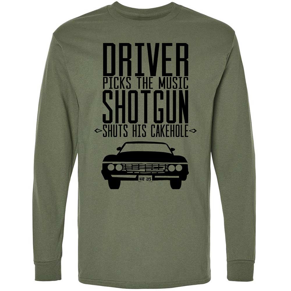 Long Sleeve T-Shirt - 7H8TGTXD - Military Green - 19