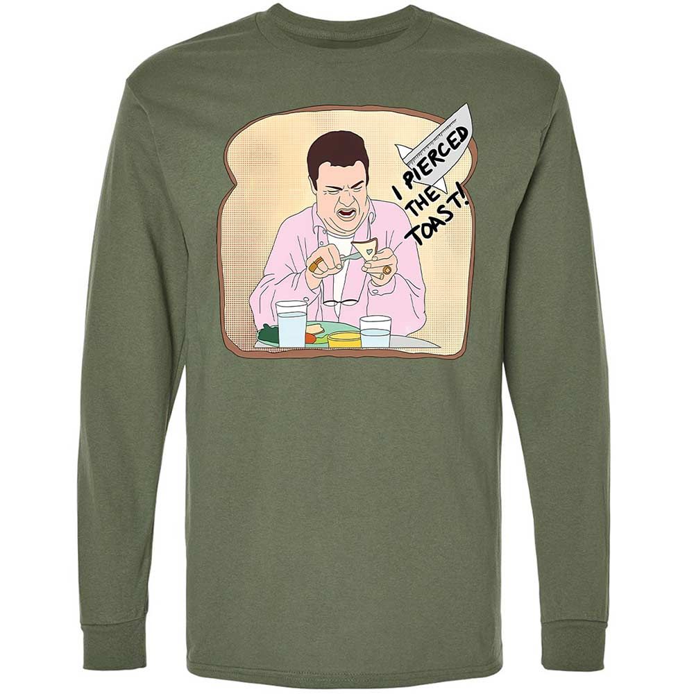 Long Sleeve T-Shirt - ZWZNQVXF - Military Green - 19
