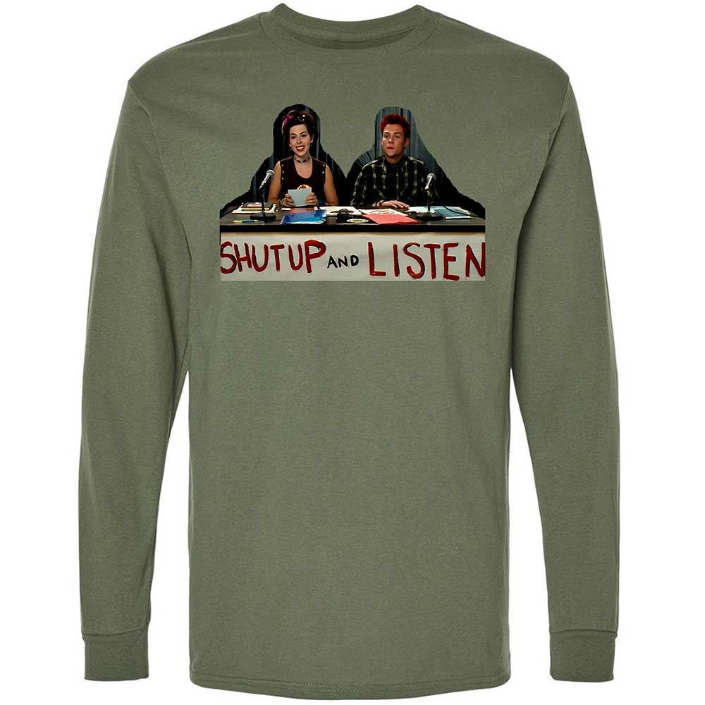 Long Sleeve T-Shirt - X1C5QY8Z - Military Green - 19