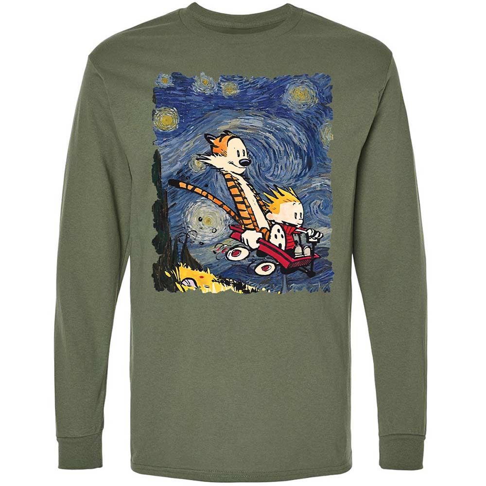 Long Sleeve T-Shirt - TFY5XZCE - Military Green - 19