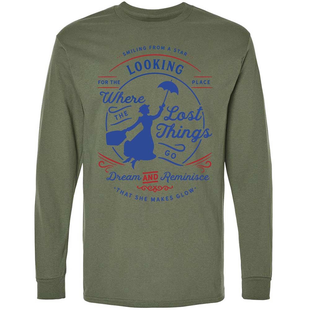 Long Sleeve T-Shirt - D8G1LR9V - Military Green - 19