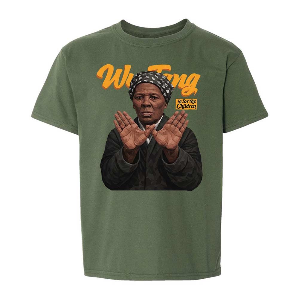 Kids T-Shirt - Black - Military Green - 19