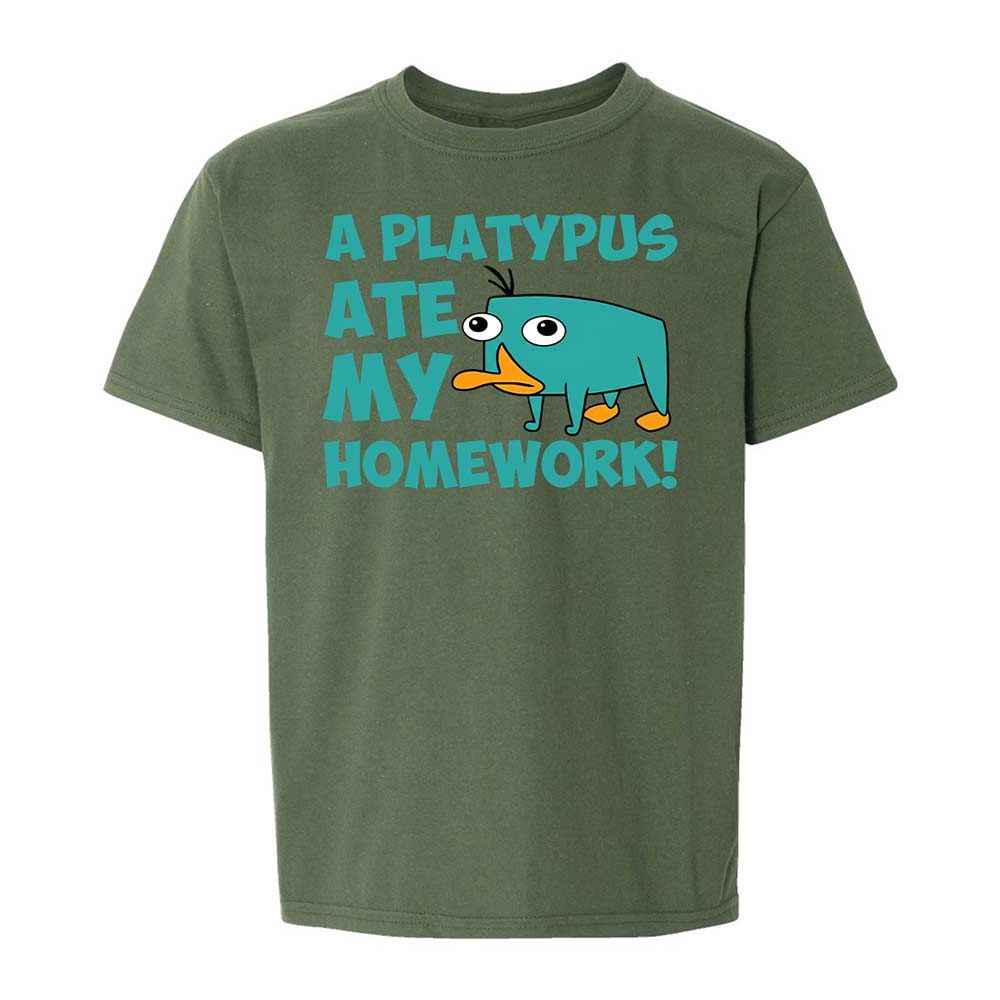 Kids T-Shirt - DA3TH5ZN - Military Green - 19