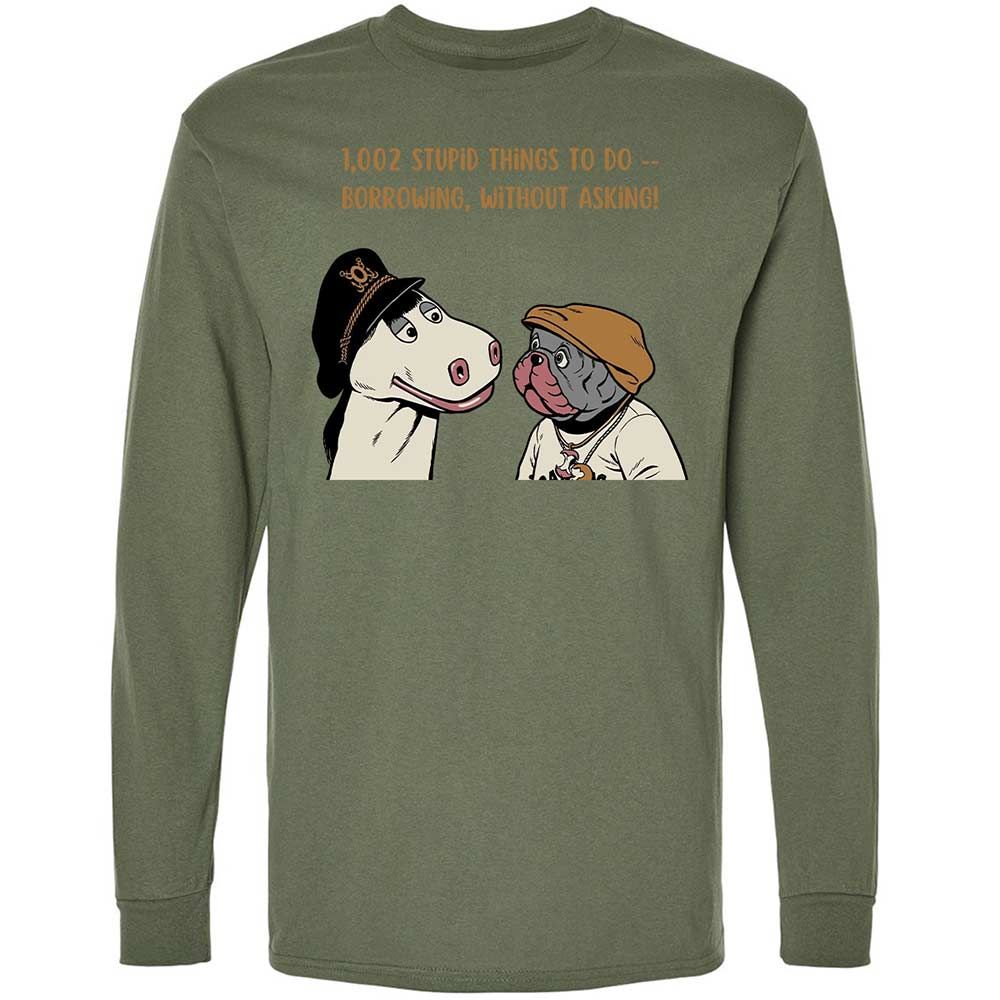 Long Sleeve T-Shirt - EM71BH8F - Military Green - 19