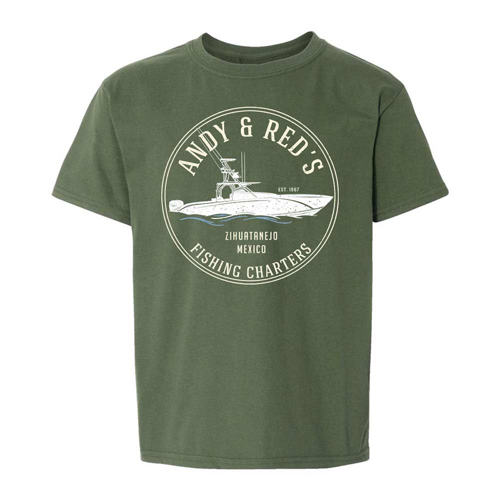 Kids T-Shirt - EK5QTKXC - Military Green - 19