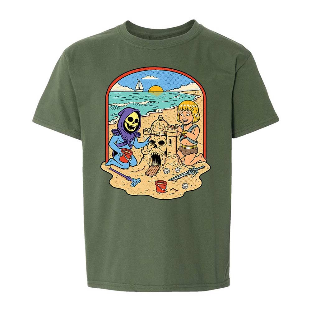 Kids T-Shirt - B6CM4TSN - Military Green - 19