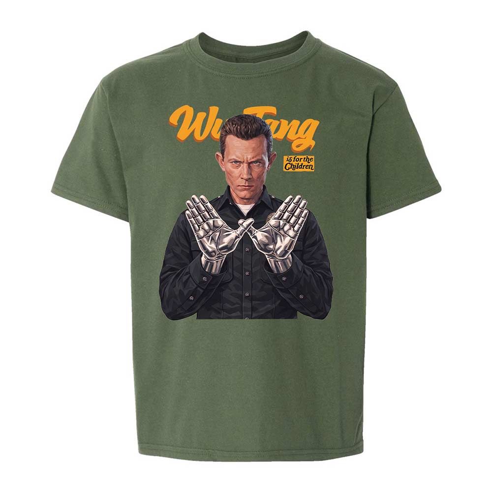 Kids T-Shirt - Black - Military Green - 19