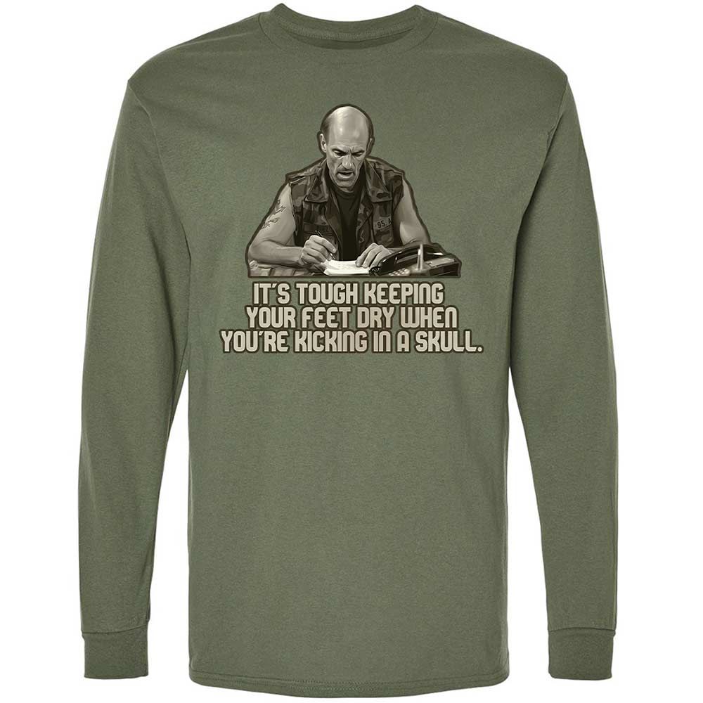 Long Sleeve T-Shirt - 3MAK9C4S - Military Green - 19