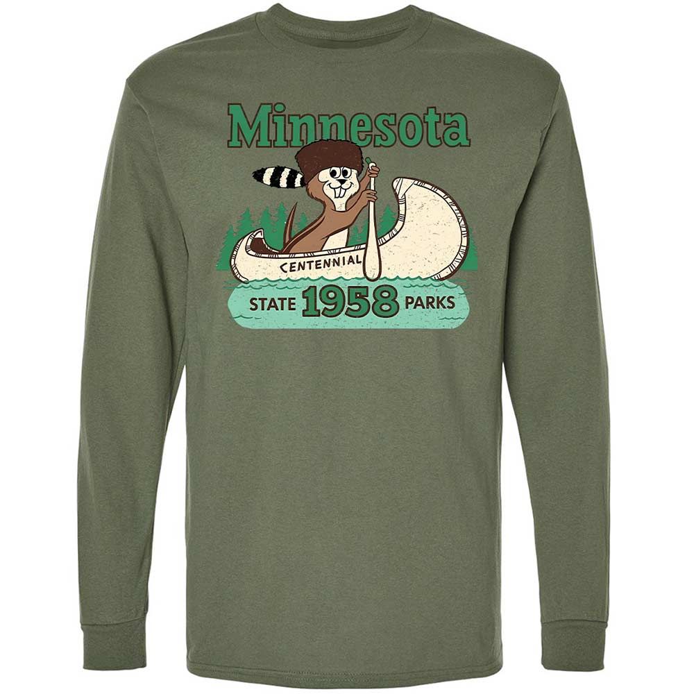 Long Sleeve T-Shirt - 3BCN2Y75 - Military Green - 19