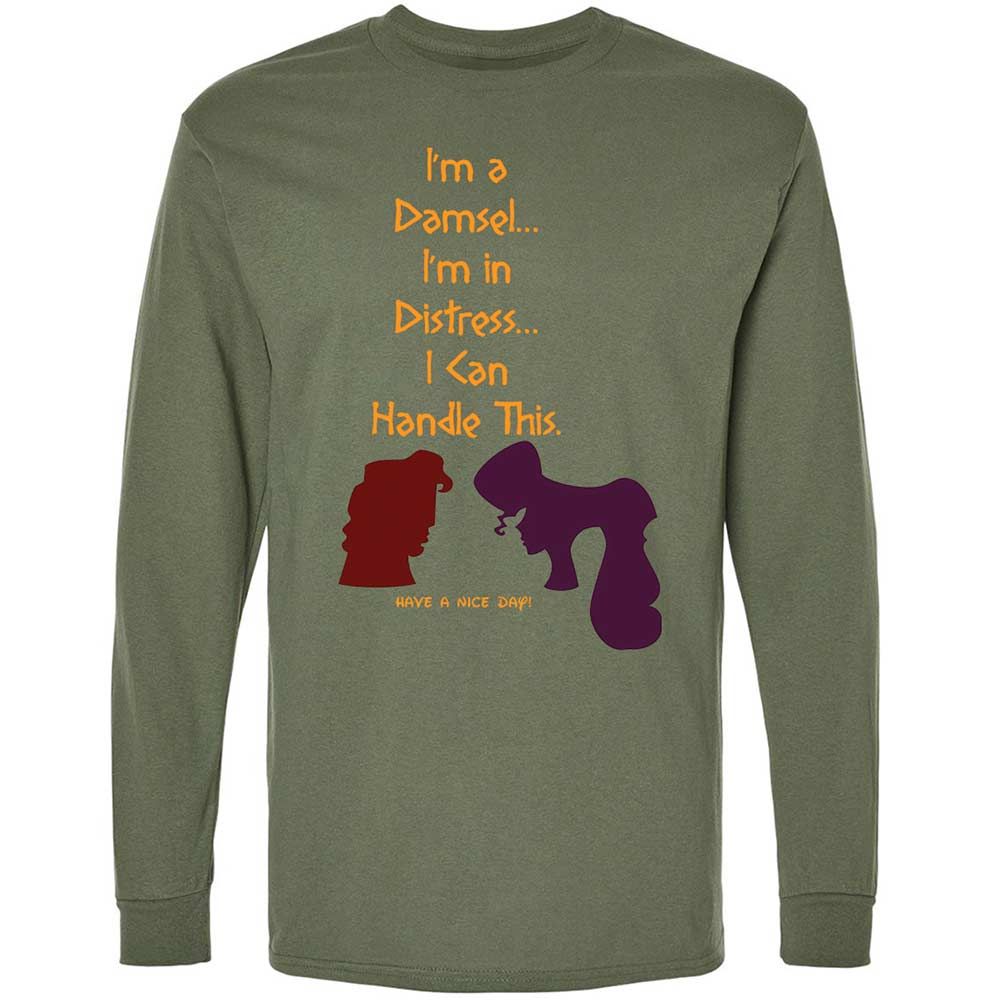 Long Sleeve T-Shirt - WVT8KECV - Military Green - 19