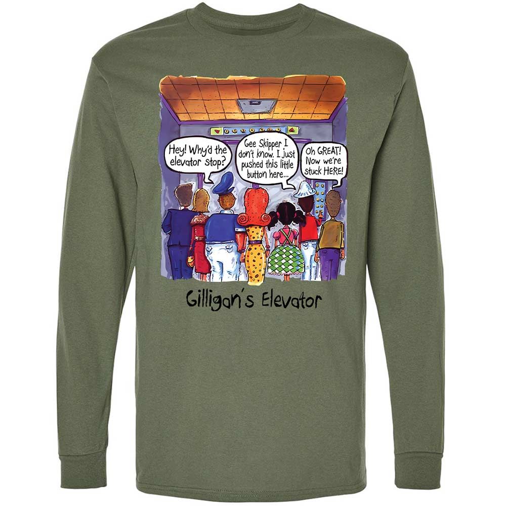 Long Sleeve T-Shirt - XKXZQP6R - Military Green - 19