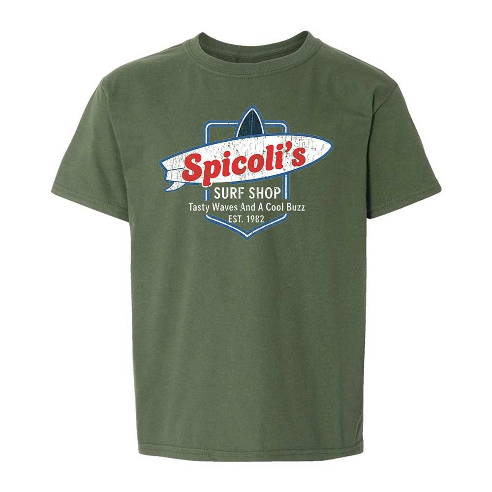 Kids T-Shirt - XTM5FJQ7 - Military Green - 19